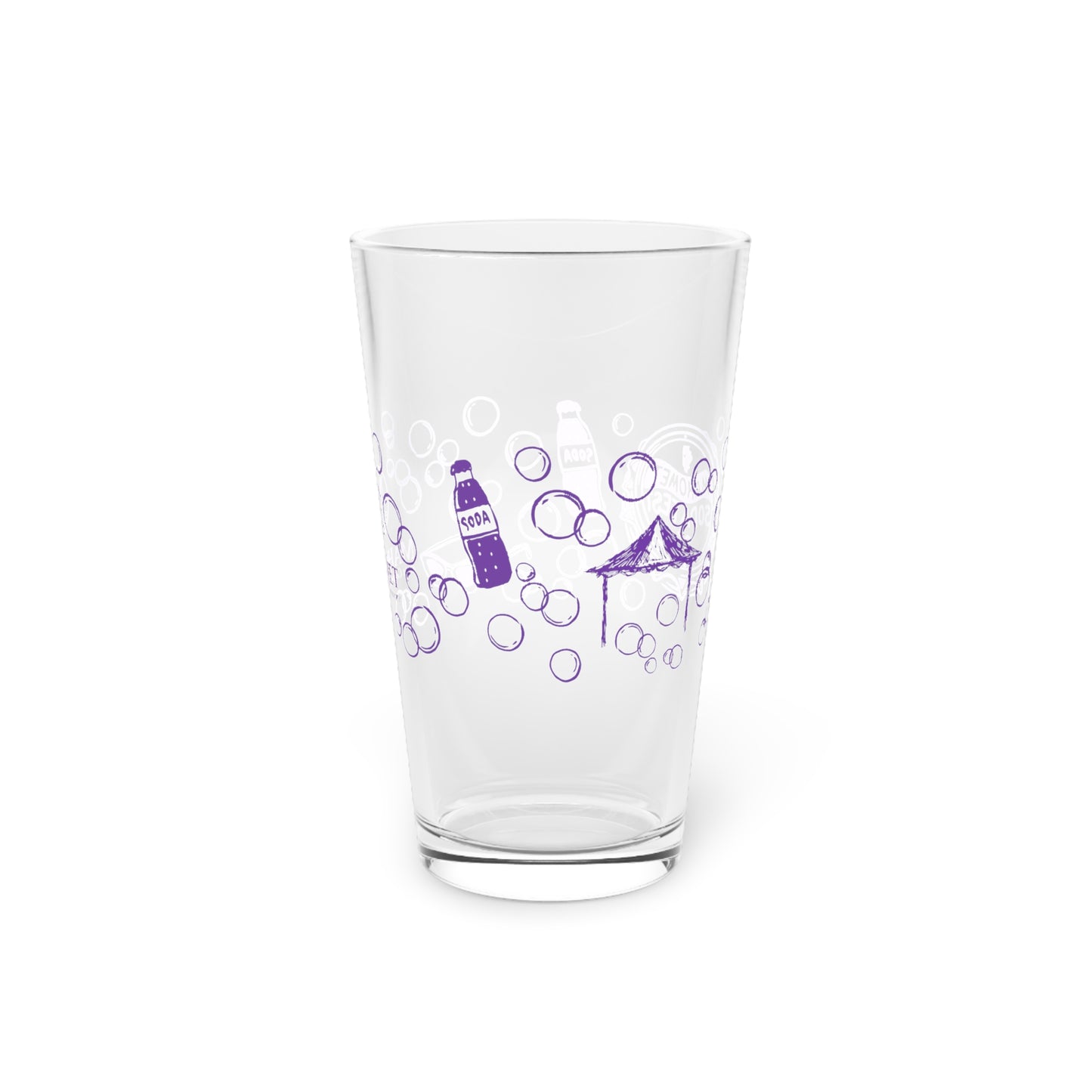 Mahomet Soda Festival Logo Pint Glass | 16oz